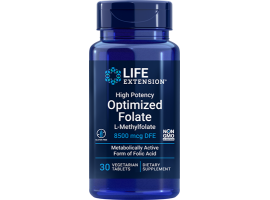 Life Extension High Potency Optimized Folate (L-Methylfolate) 8500mcg DFE